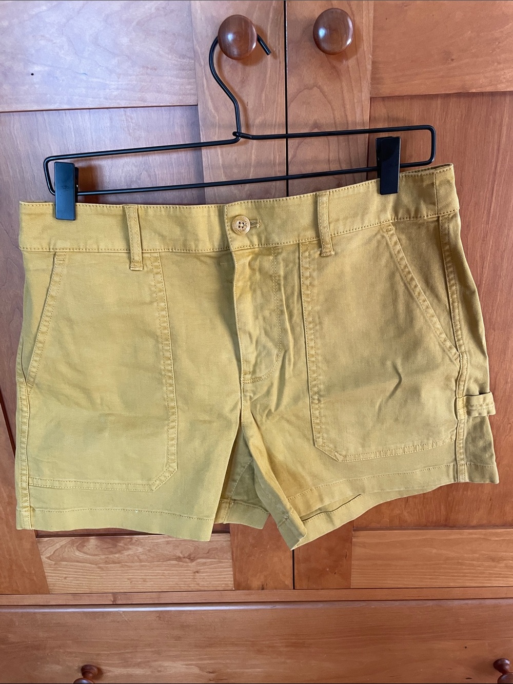J. Crew Mustard Utility Cotton Carpenter-style Shorts
